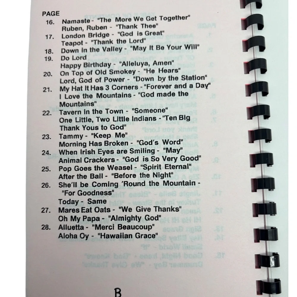 Amazing‎ Graces Katie Jimenez Spiral Bound Prayer Songbook Mealtime Blessings